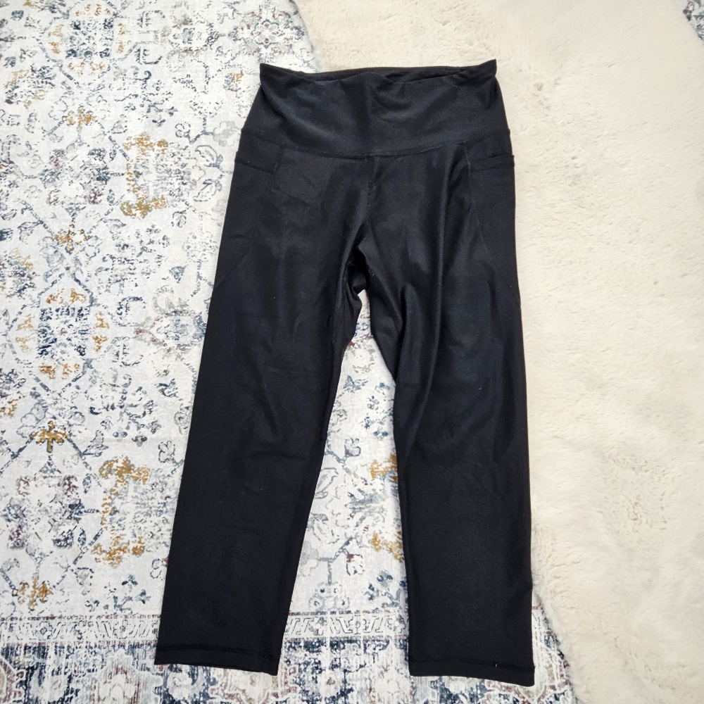 Old Navy Active Powersoft Pocket Leggings Women Black Large